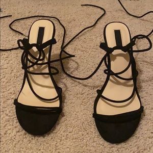 Black Strappy Heels